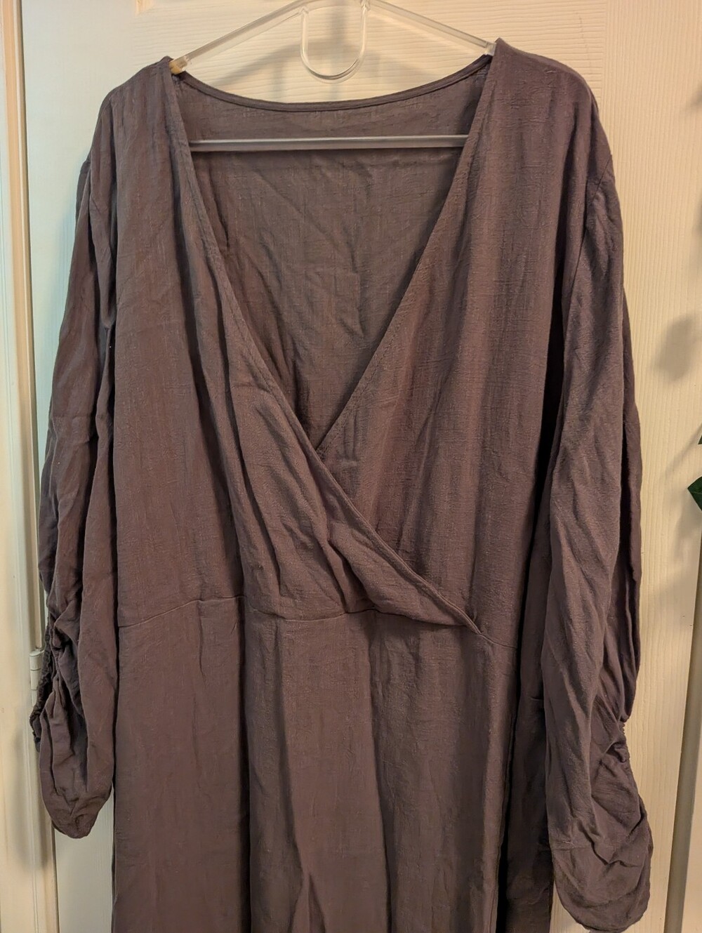 Olive Green Wrap Dress